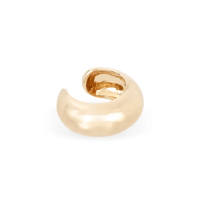 Wide Gold Dome Ear Cuff