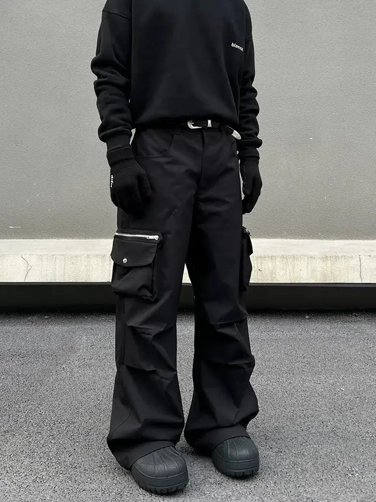 Wide-Leg Cargo Pants
