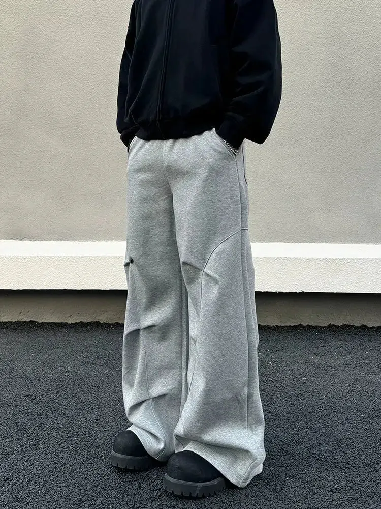 Wide-Leg Pleated Pants