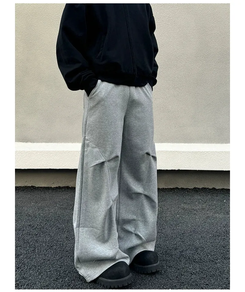 Wide-Leg Pleated Pants