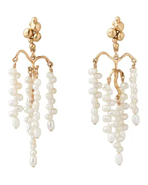 Wisteria Pearl Chandelier Earrings
