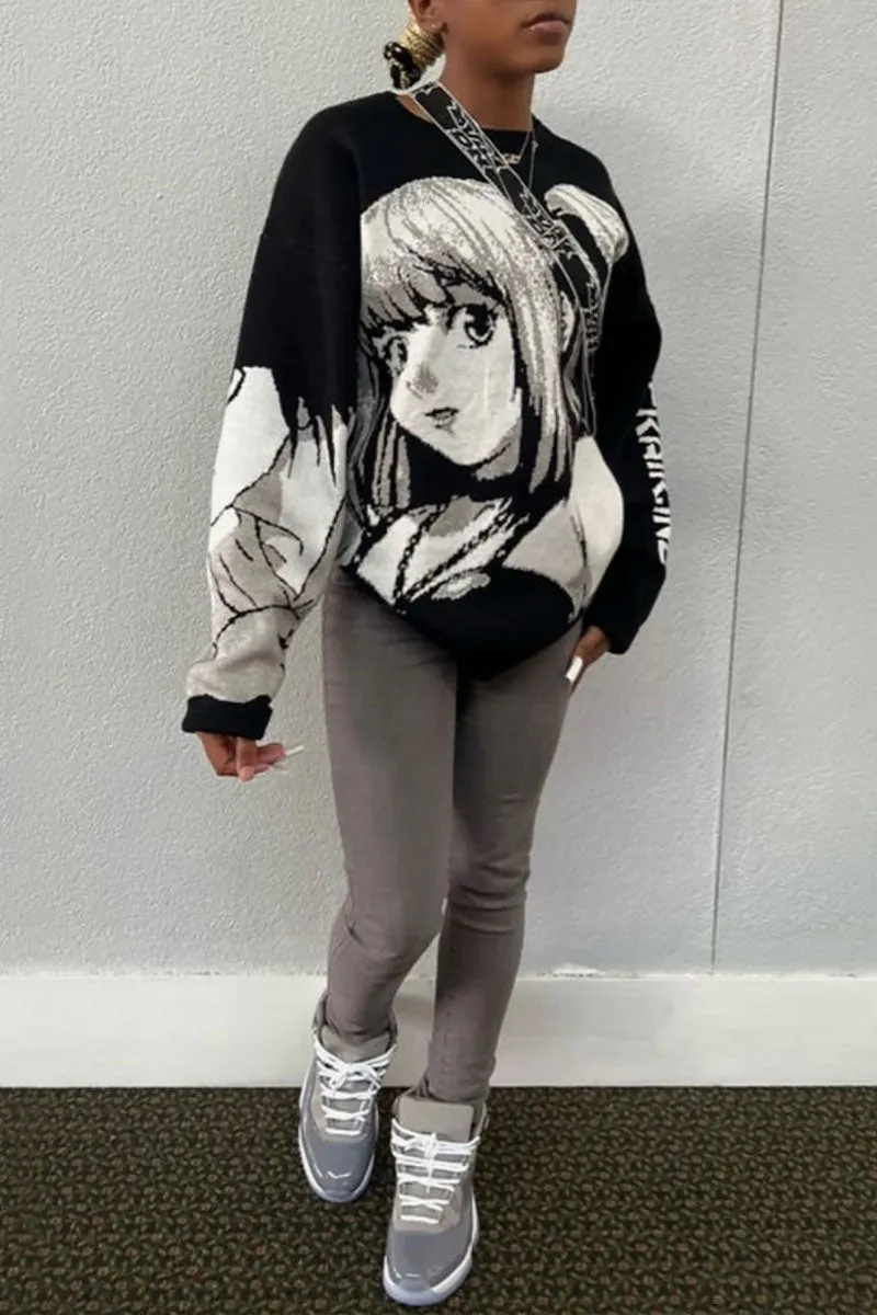 WJ0140 Solid Knitted Pullover Sweater