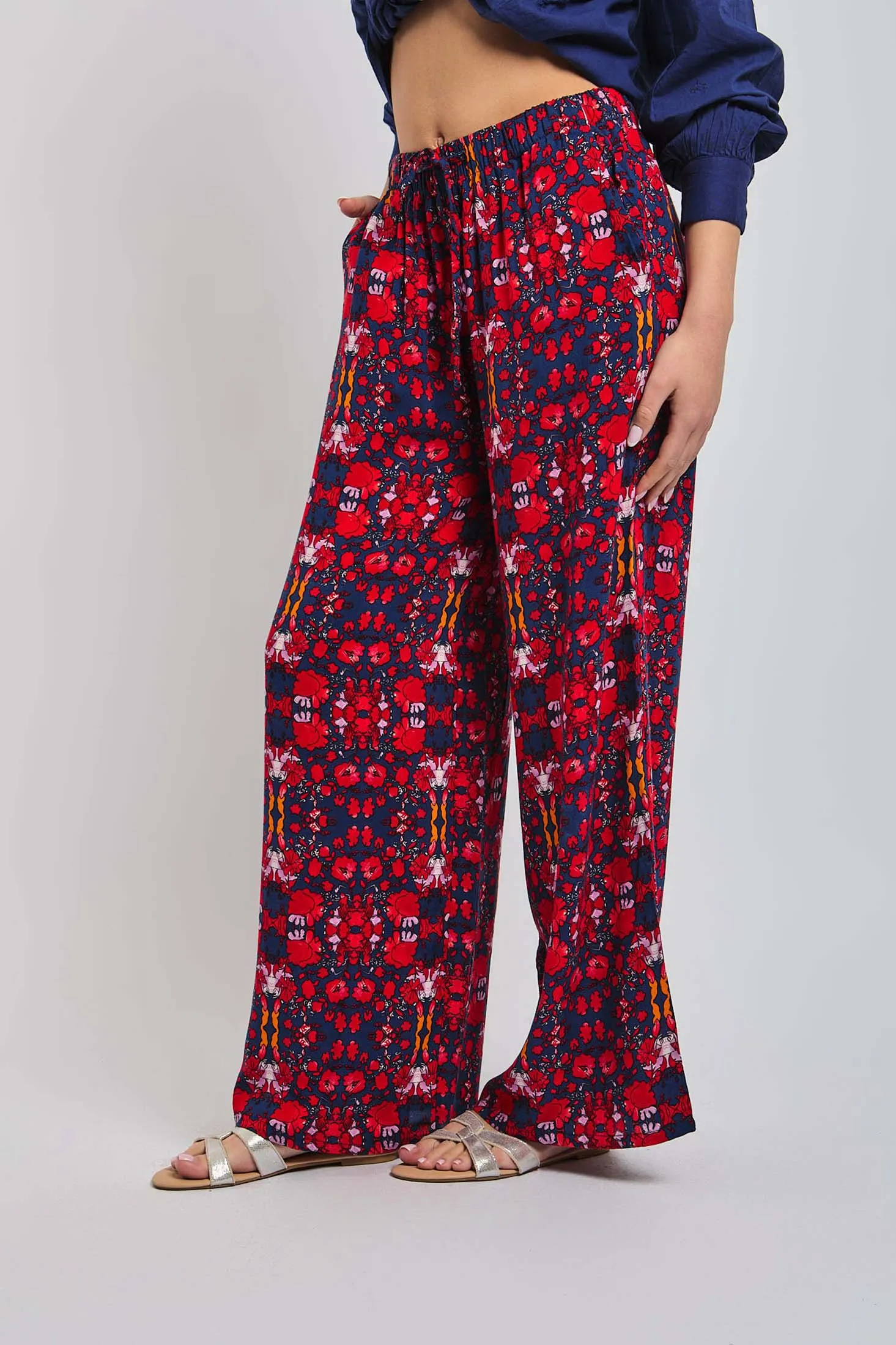Women Pant Wide Leg Multicolor