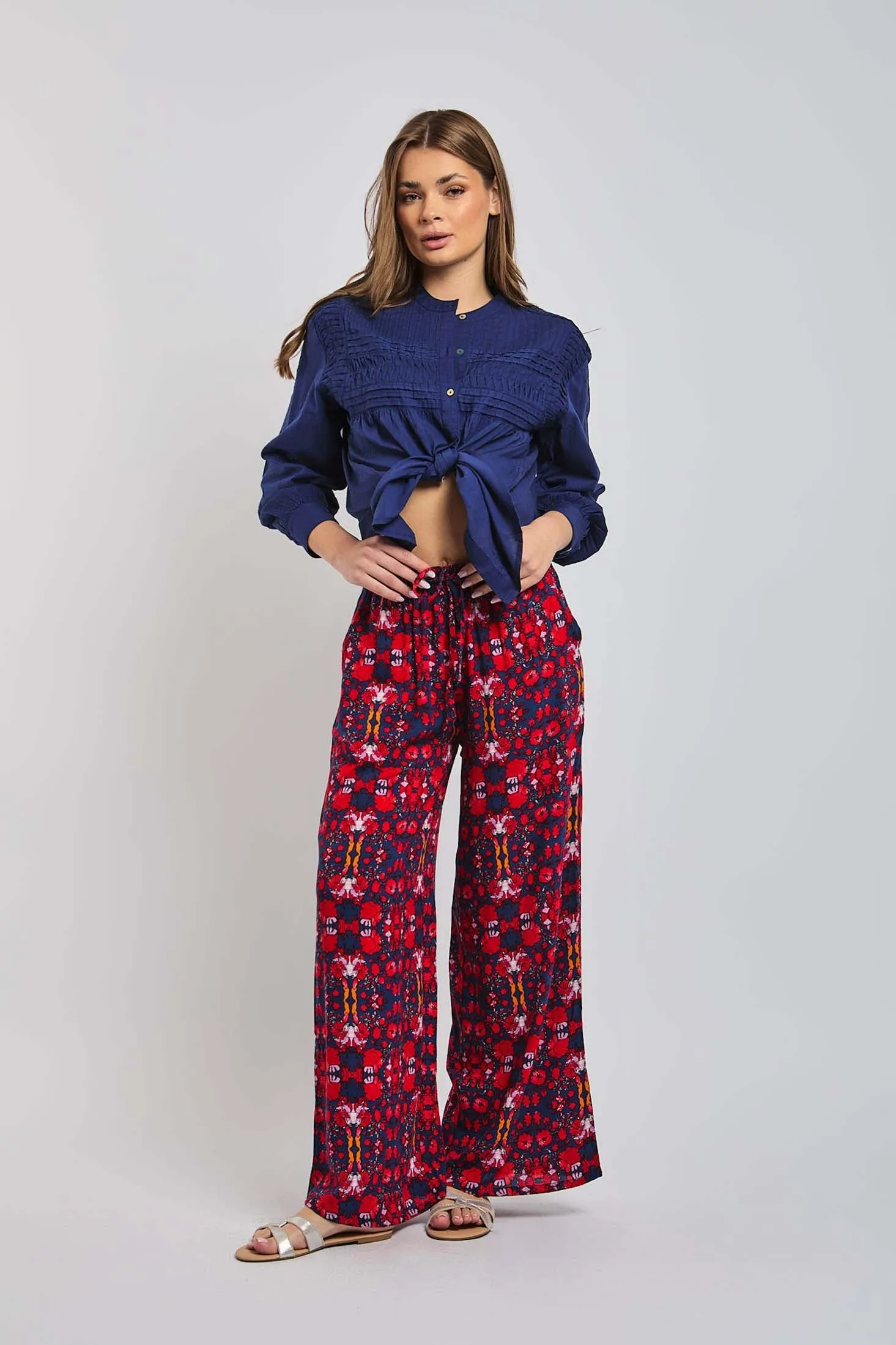 Women Pant Wide Leg Multicolor