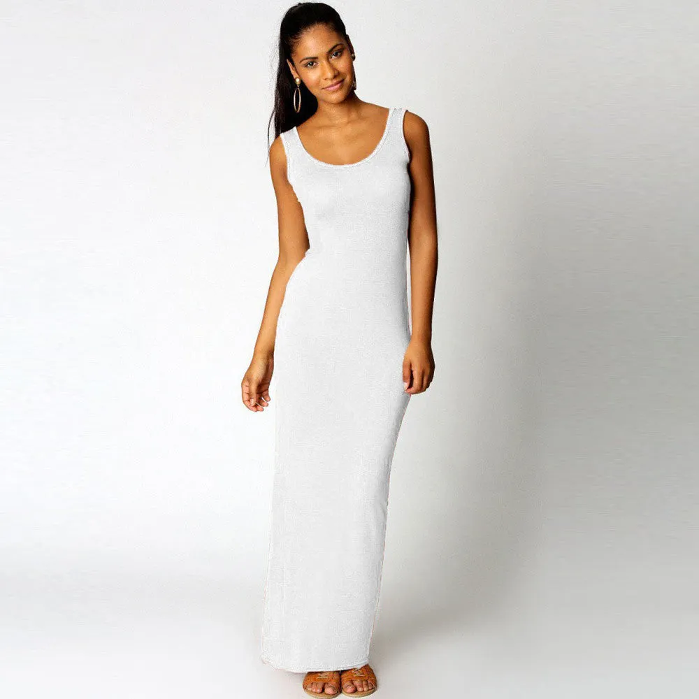 Women Sleeveless Elegant Casual Dress