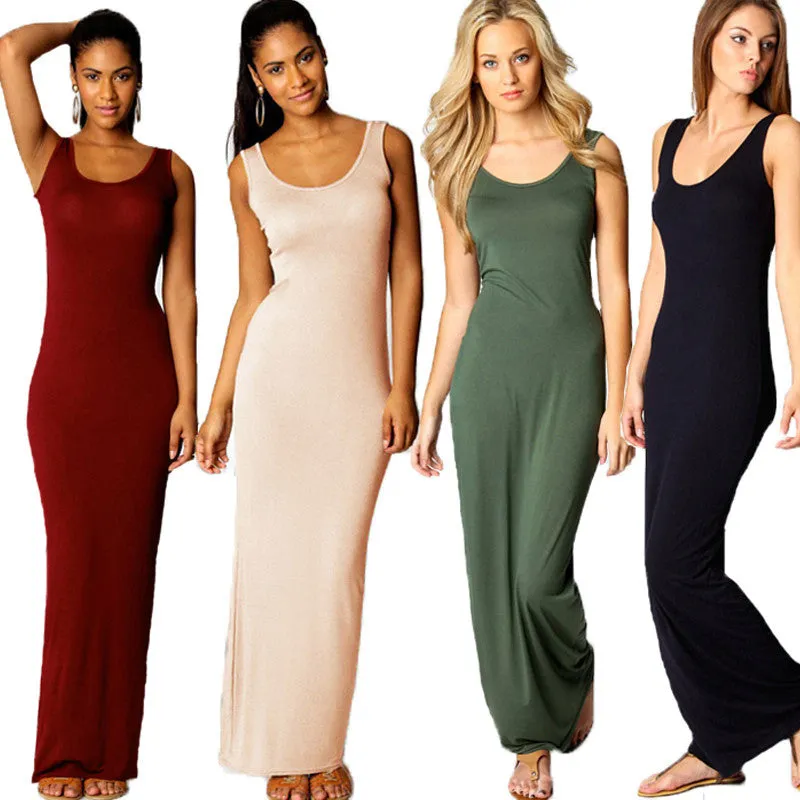 Women Sleeveless Elegant Casual Dress