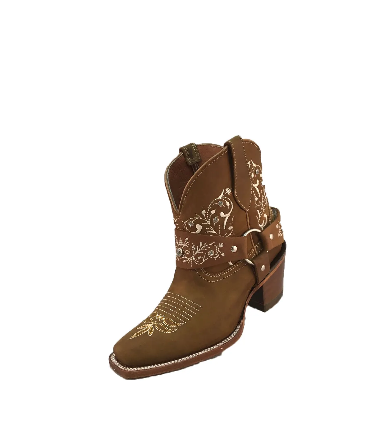 Women's Artillero Embroiderd Ankle Boots European Toe