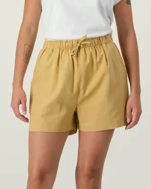 Womens Linen Shorts - Sahara