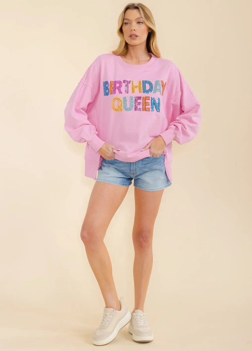 WOMEN'S LONG SLEEVE GRAPHIC PULLOVER SWEATER