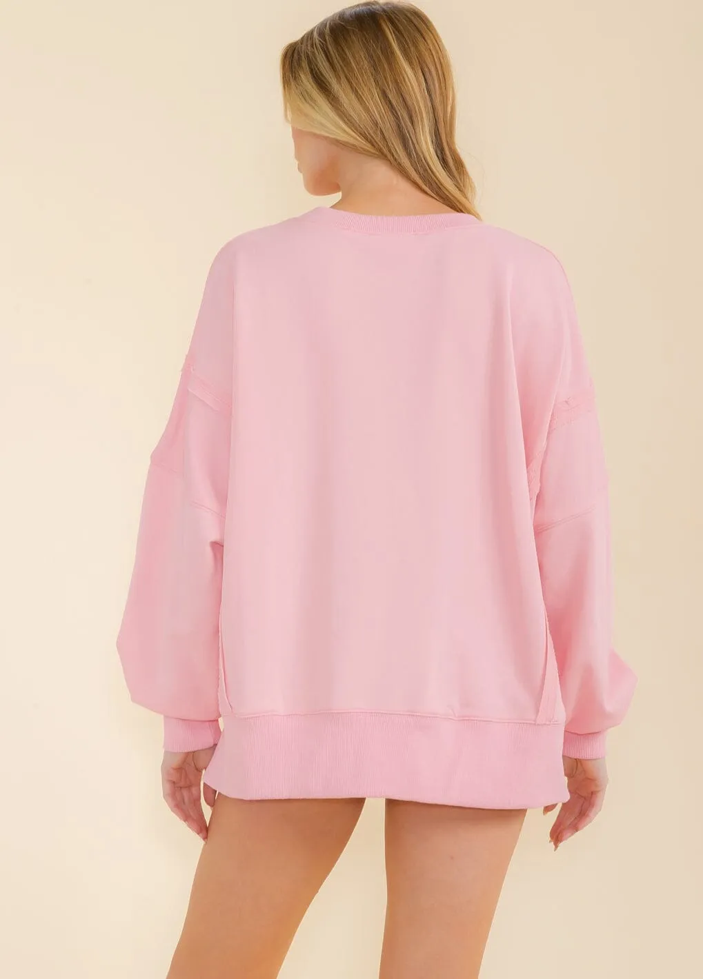WOMEN'S LONG SLEEVE GRAPHIC PULLOVER SWEATER
