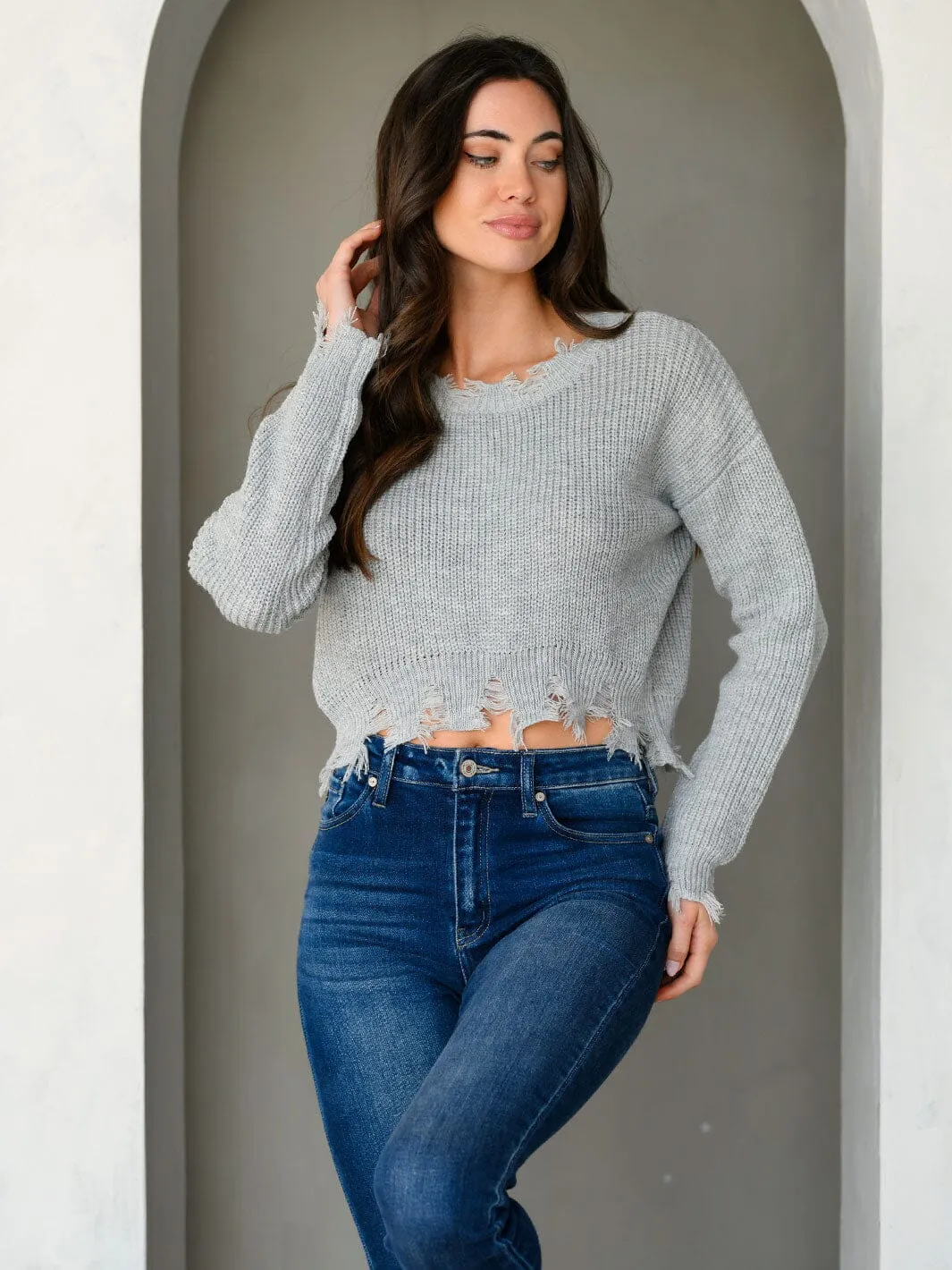 WOMEN'S LONG SLEEVE PULLOVER SWEATER