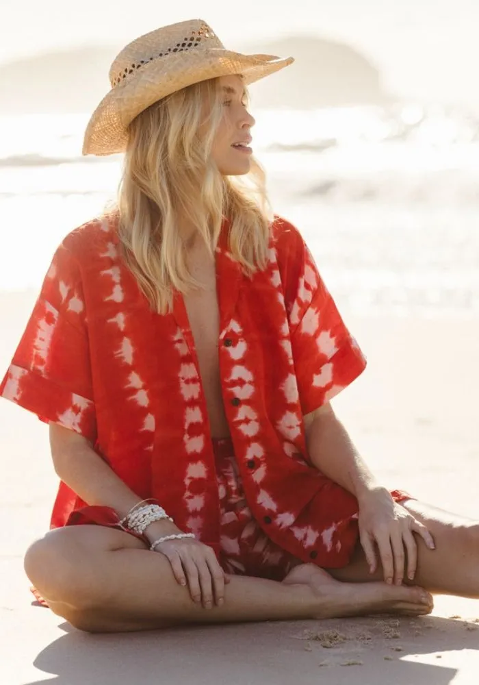 WS Oasis Shirt Tie Dye - Hibiscus