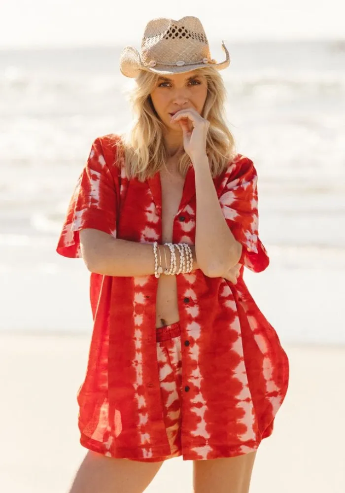 WS Oasis Shirt Tie Dye - Hibiscus