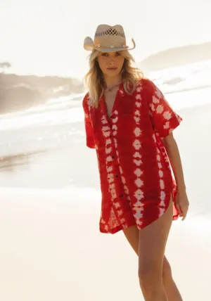 WS Oasis Shirt Tie Dye - Hibiscus