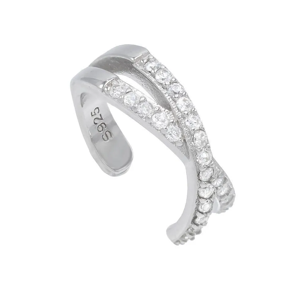X Pavé Ear Cuff