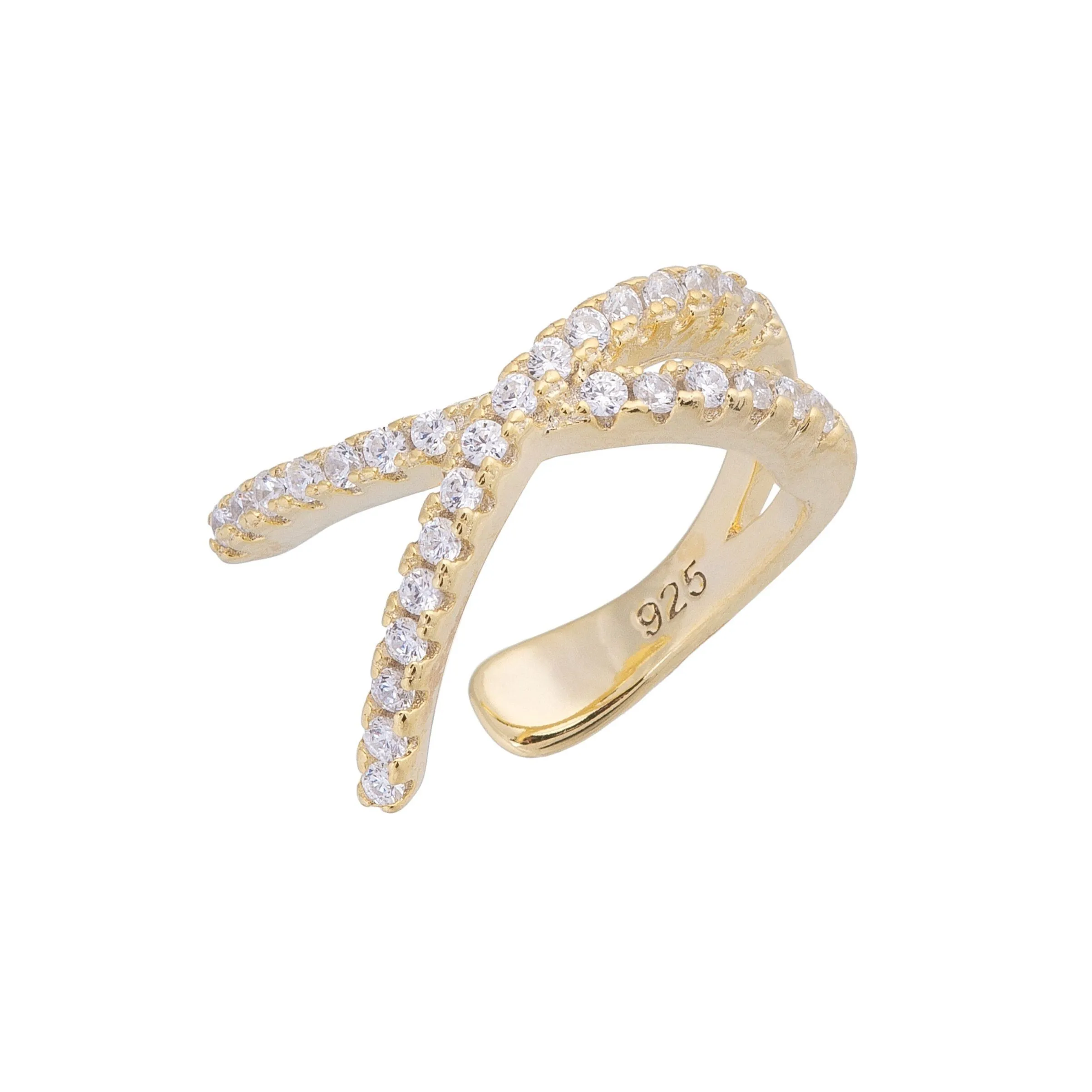 X Pavé Ear Cuff