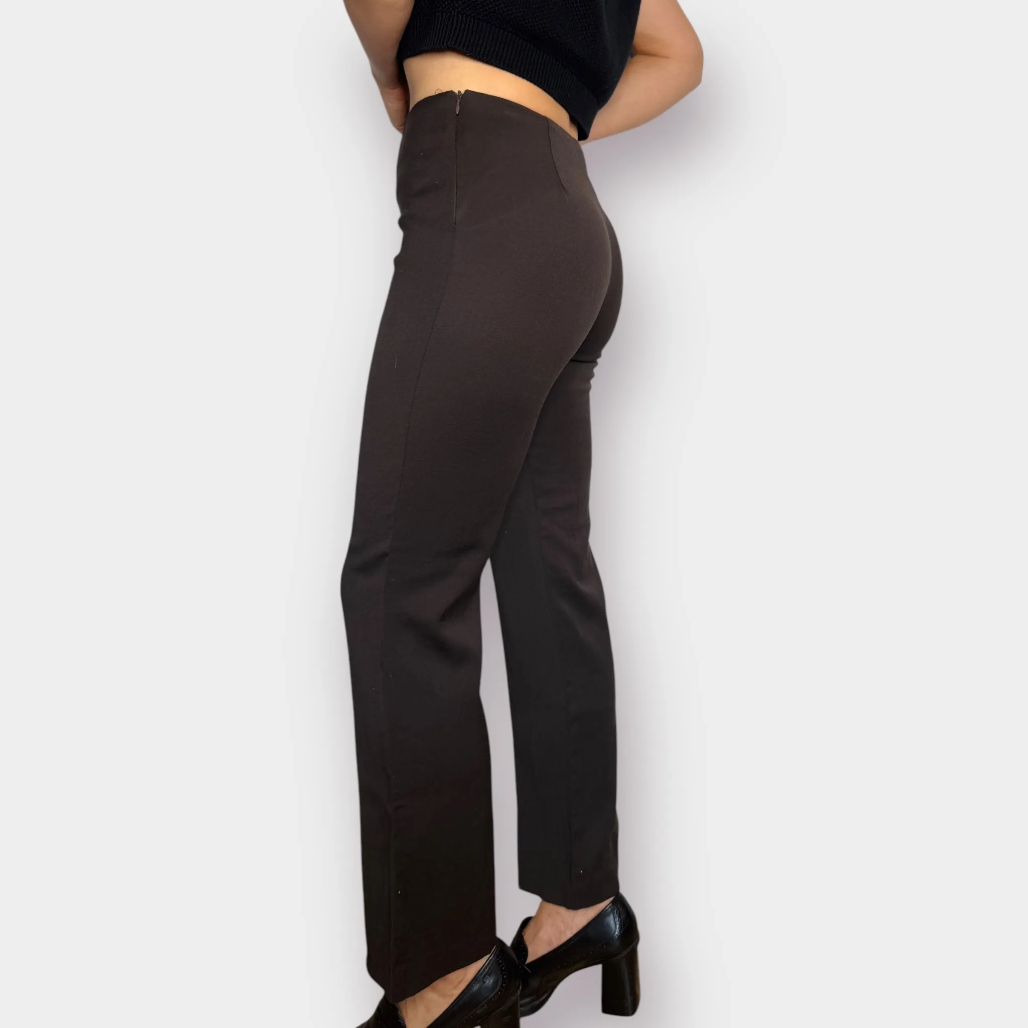 Y2K Italian Brown Wool Pants