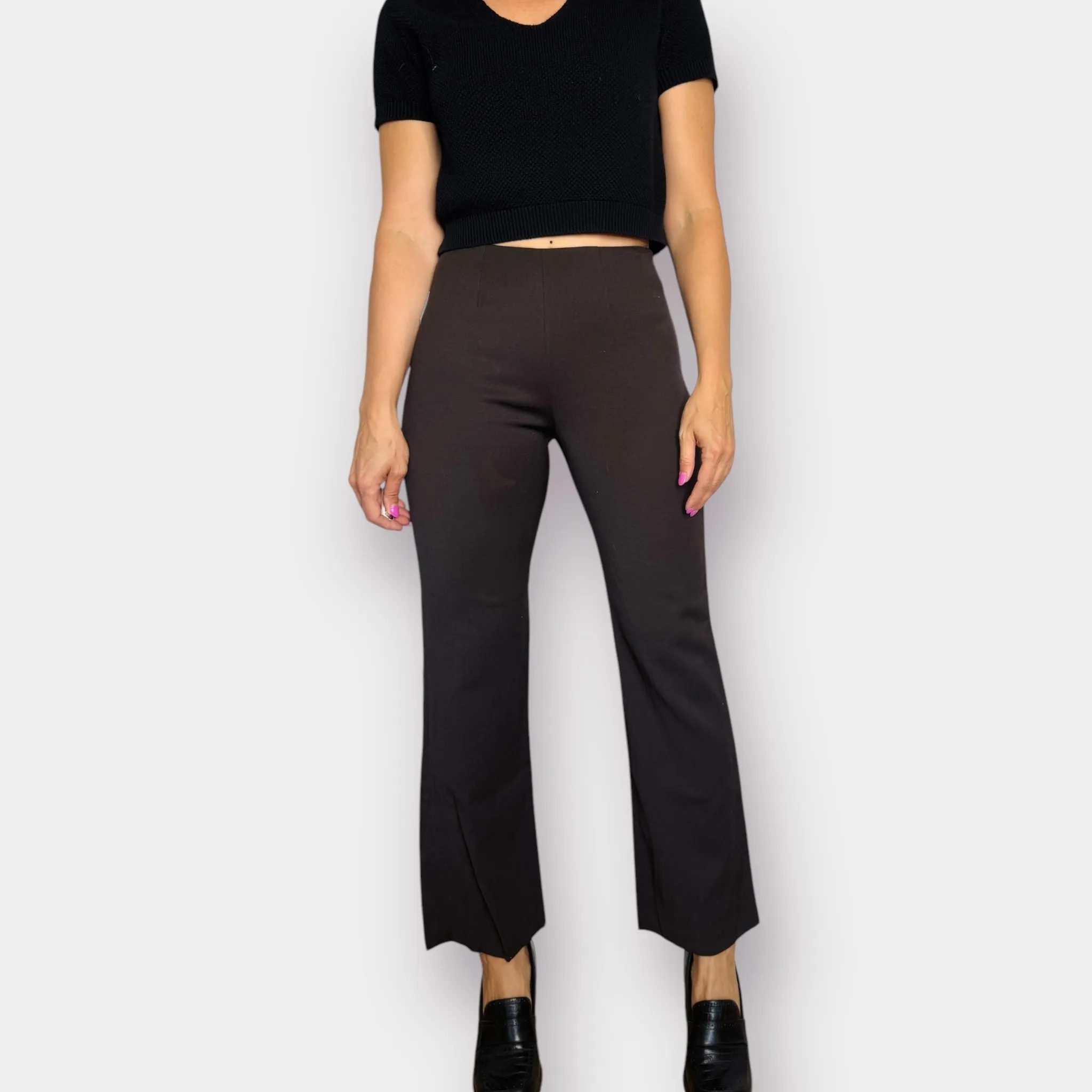 Y2K Italian Brown Wool Pants