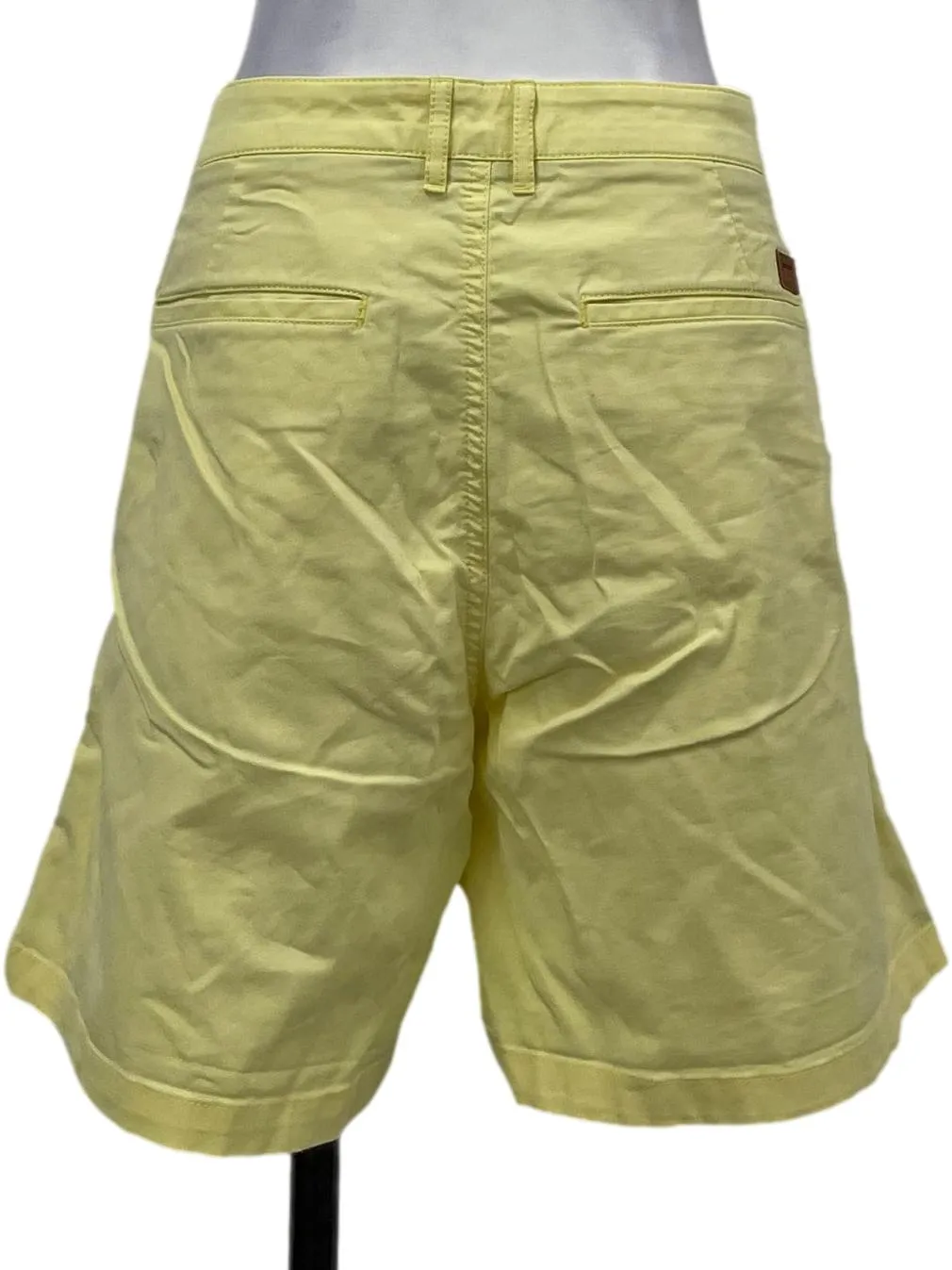 Yellow Cuffed Shorts