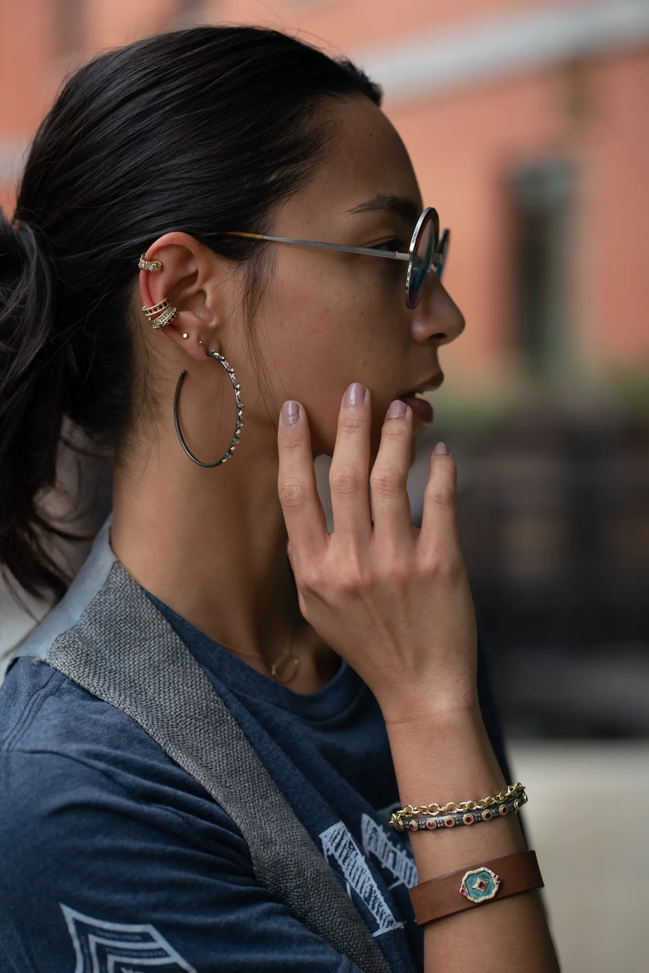 Yellow Gold Ear Cuff Earring