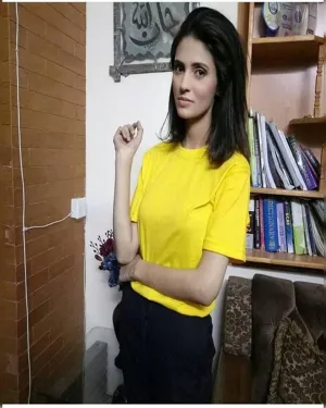 Yellow Plain Cotton Printed T-Shirt For