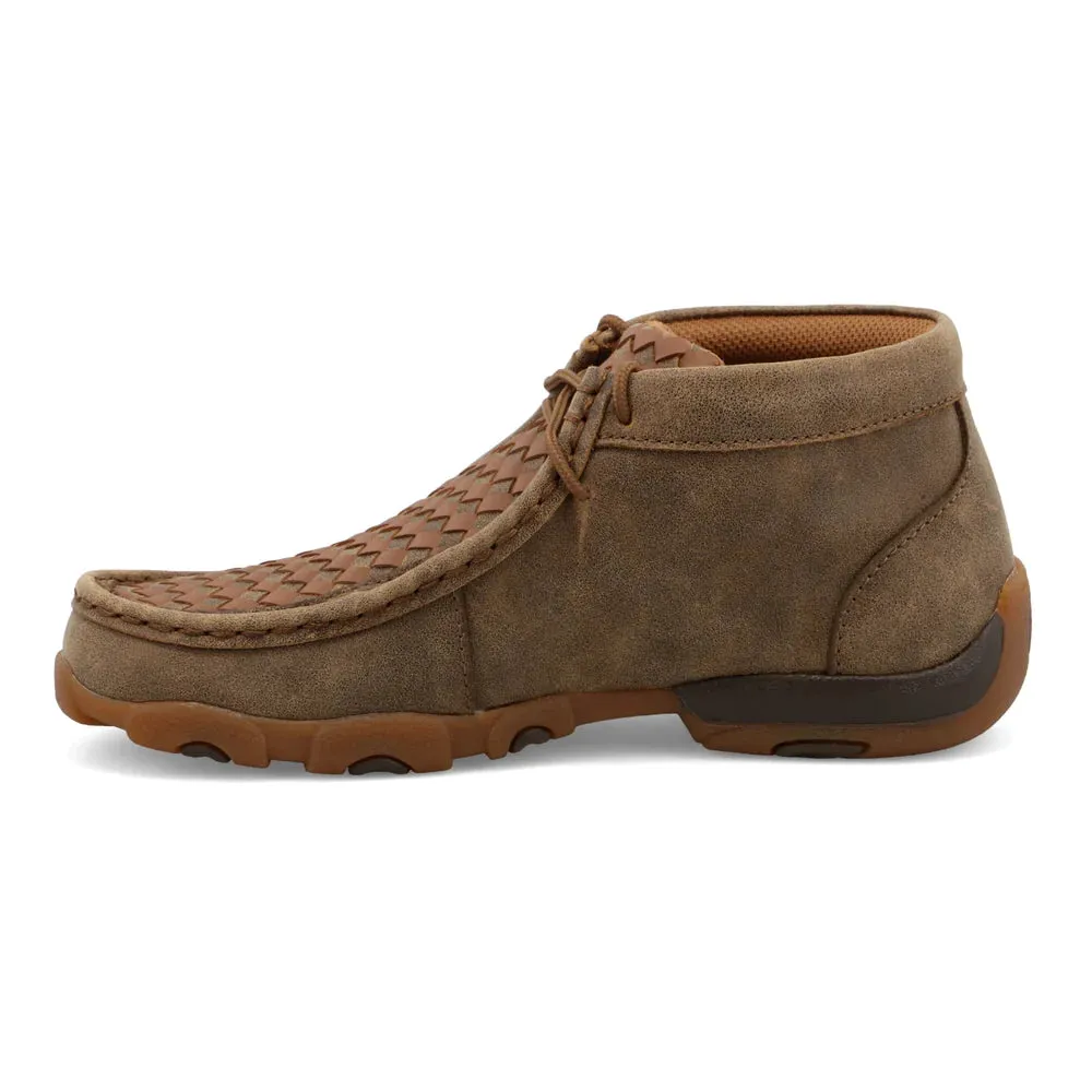 YOUTH TAN BASKETWEAVE TX DRIVING MOC