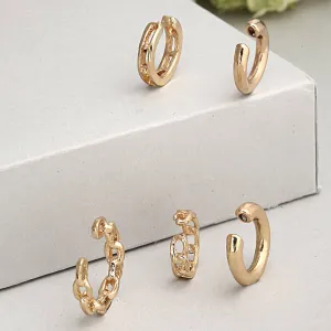 Zabuni Gold Ear Clips Set of 5