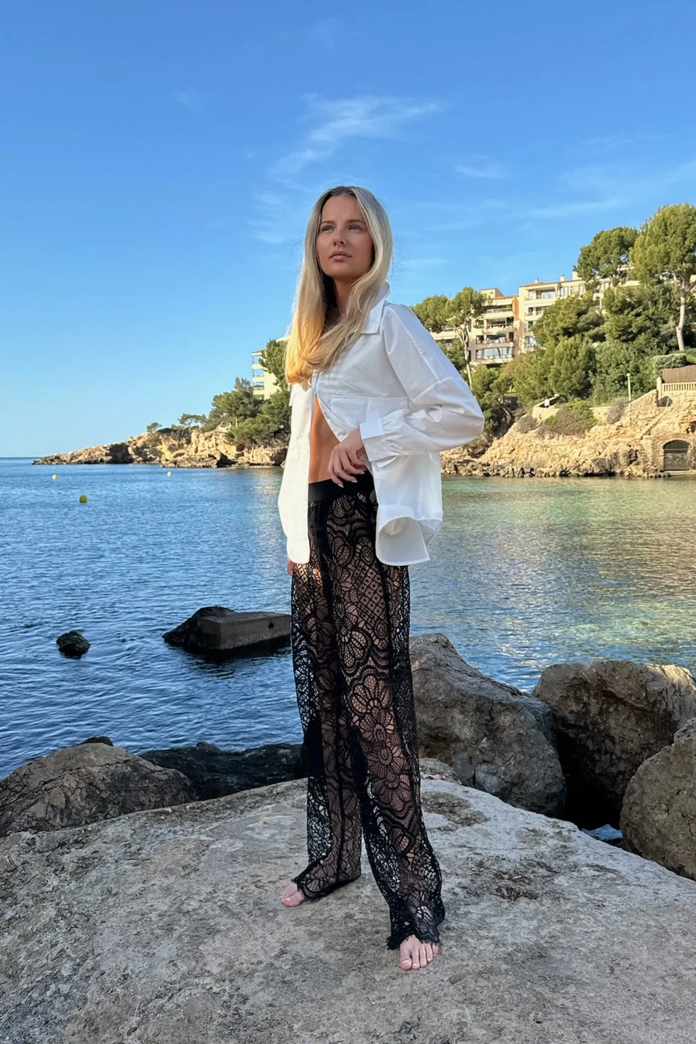 ZhannaIC Pants - Sort Blonde