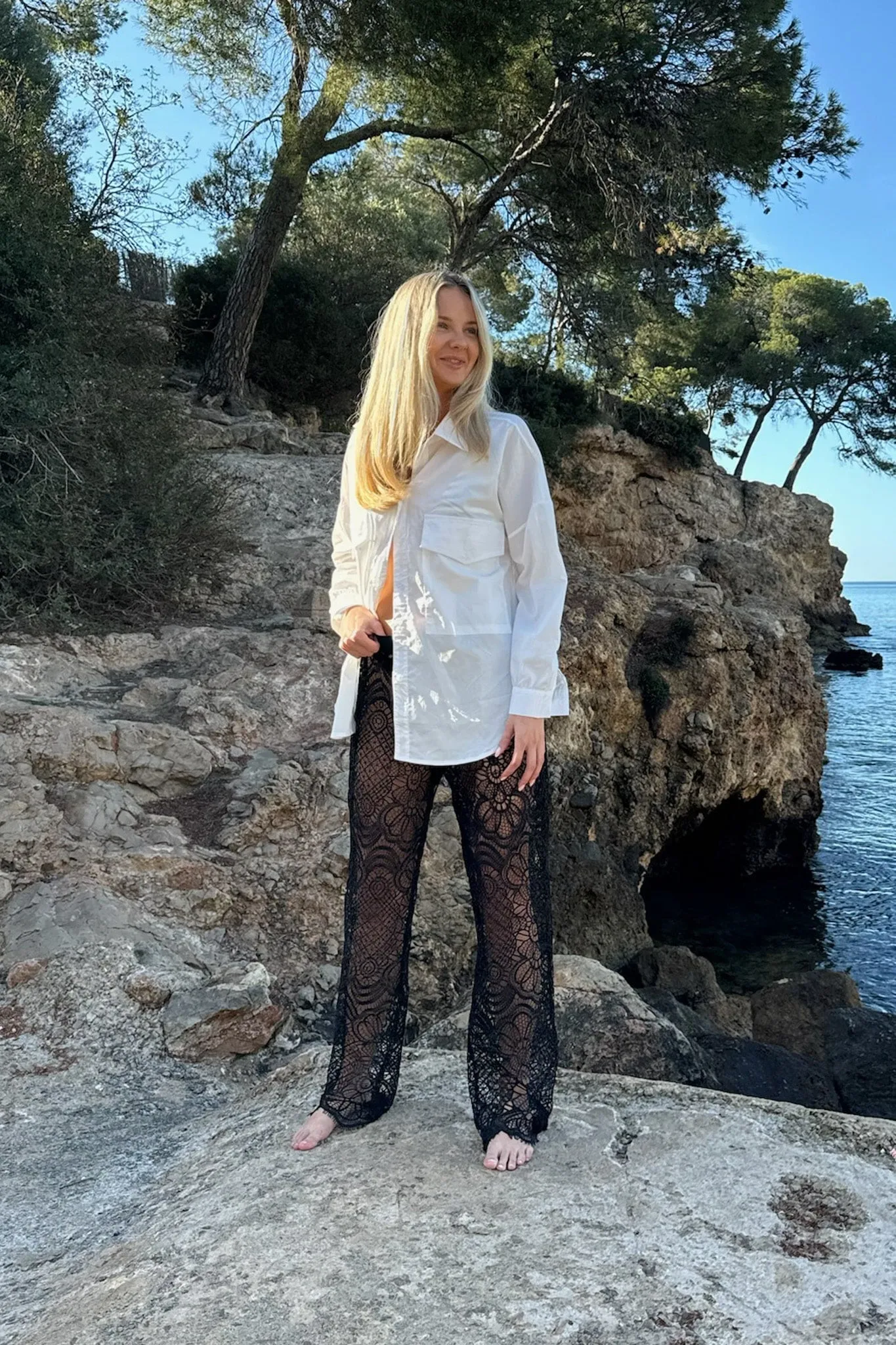 ZhannaIC Pants - Sort Blonde