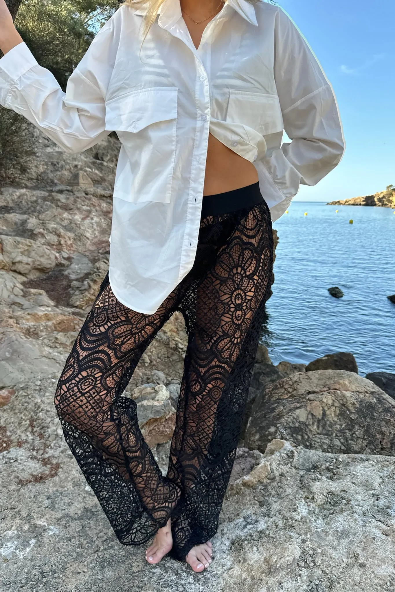 ZhannaIC Pants - Sort Blonde