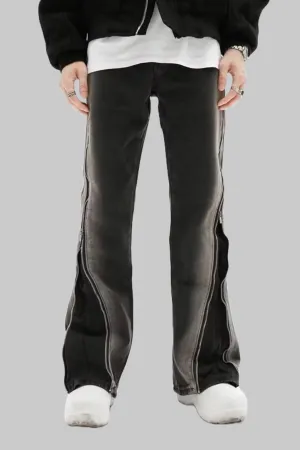 Zip Flare Jeans